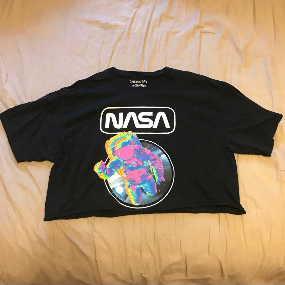 Rainbow NASA Crop Top